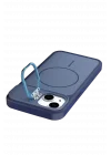 Mey İthalat®   iPhone 14 Pale Magsafe Standlı Kapak- Mavi