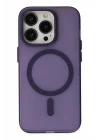 Mey İthalat®   iPhone 14 Pro Kılıf Lodos Magneticsafe Mat Kapak - Mor