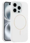Mey İthalat®   iPhone 14 Pro Max Kılıf Jully Magsafe Kapak - Beyaz