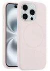Mey İthalat®   iPhone 14 Pro Max Kılıf Jully Magsafe Kapak - Pudra