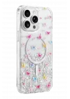 Mey İthalat®   iPhone 14 Pro Max Misk Simli Magsafe Kapak - Desen 4