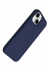 Mey İthalat®   iPhone 14 Regal Magsafe Standlı Kapak - Lacivert