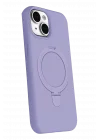 Mey İthalat®   iPhone 14 Regal Magsafe Standlı Kapak - Lila
