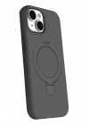 Mey İthalat®   iPhone 14 Regal Magsafe Standlı Kapak - Titan Gri