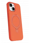 Mey İthalat®   iPhone 14 Regal Magsafe Standlı Kapak - Turuncu