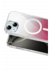Mey İthalat®   iPhone 14 Sora Simli Magsafe Kapak - Kırmızı