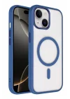 Mey İthalat®   iPhone 14 Terea Magsafe Kapak - Lacivert