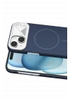 Mey İthalat®   iPhone 15 Export Magsafe Kapak - Lacivert