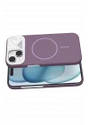 Mey İthalat®   iPhone 15 Export Magsafe Kapak - Mor