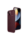 Mey İthalat®   iPhone 15 Kılıf Auto Focus Karbon Kapak - Bordo