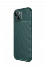 Mey İthalat®   iPhone 15 Kılıf Auto Focus Karbon Kapak - Yeşil