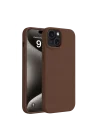 Mey İthalat®   iPhone 15 Kılıf First Silikon - Kahverengi