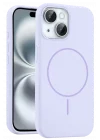 Mey İthalat®   iPhone 15 Kılıf Jully Magsafe Kapak - Lila