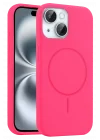 Mey İthalat®   iPhone 15 Kılıf Jully Magsafe Kapak - Pembe