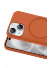 Mey İthalat®   iPhone 15 Kılıf Jully Magsafe Kapak - Turuncu