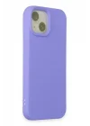 Mey İthalat®   iPhone 15 Kılıf Nano içi Kadife Silikon - Lila