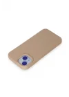 Mey İthalat®   iPhone 15 Kılıf Nano içi Kadife Silikon - Pudra
