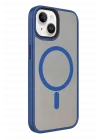 Mey İthalat®   iPhone 15 Megane Magsafe Kapak - Lacivert