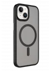 Mey İthalat®   iPhone 15 Megane Magsafe Kapak - Siyah