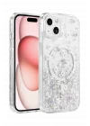 Mey İthalat®   iPhone 15 Misk Simli Magsafe Kapak - Desen 2