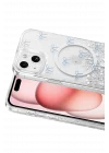Mey İthalat®   iPhone 15 Misk Simli Magsafe Kapak - Desen 3
