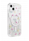 Mey İthalat®   iPhone 15 Misk Simli Magsafe Kapak - Desen 4
