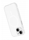 Mey İthalat®   iPhone 15 Neksa Magsafe Kapak - Beyaz