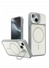 Mey İthalat®   iPhone 15 Pale Magsafe Standlı Kapak - Beyaz