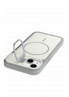 Mey İthalat®   iPhone 15 Pale Magsafe Standlı Kapak - Beyaz