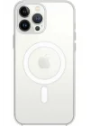Mey İthalat®   iPhone 15 Pro Kılıf Magneticsafe Şeffaf Silikon - Şeffaf