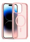 Mey İthalat®   iPhone 15 Pro Max Jota Magsafe Kapak - Pudra