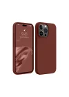 Mey İthalat®   iPhone 15 Pro Max Kılıf First Silikon - Bordo