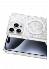 Mey İthalat®   iPhone 15 Pro Max Misk Simli Magsafe Kapak - Desen 1