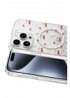 Mey İthalat®   iPhone 15 Pro Max Misk Simli Magsafe Kapak - Desen 5