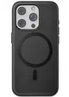 Mey İthalat®   iPhone 15 Pro Puskas Magsafe Kapak - Siyah