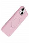 Mey İthalat®   iPhone 15 Regal Magsafe Standlı Kapak - Açık Pembe