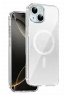 Mey İthalat®   iPhone 15 Sora Simli Magsafe Kapak - Beyaz