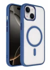 Mey İthalat®   iPhone 15 Terea Magsafe Kapak - Lacivert