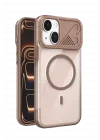 Mey İthalat®   iPhone 15 Zinko Magsafe Kapak - Çöl Titanyum