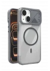Mey İthalat®   iPhone 15 Zinko Magsafe Kapak - Titan Gri