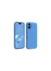 Mey İthalat®   iPhone 16 Kılıf First Silikon - Mavi