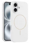 Mey İthalat®   iPhone 16 Kılıf Jully Magsafe Kapak - Beyaz