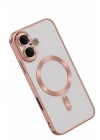 Mey İthalat®   iPhone 16 Kılıf Kross Magneticsafe Kapak - Rose
