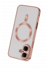 Mey İthalat®   iPhone 16 Kılıf Kross Magneticsafe Kapak - Rose
