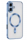 Mey İthalat®   iPhone 16 Kılıf Kross Magneticsafe Kapak - Sierra Blue