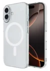 Mey İthalat®   iPhone 16 Kılıf Magneticsafe Şeffaf Silikon - Şeffaf
