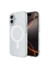 Mey İthalat®   iPhone 16 Kılıf Magneticsafe Şeffaf Silikon - Şeffaf