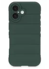 Mey İthalat®   iPhone 16 Kılıf Optimum Silikon - Koyu Yeşil