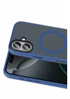 Mey İthalat®   iPhone 16 Megane Magsafe Kapak - Lacivert