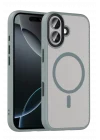 Mey İthalat®   iPhone 16 Megane Magsafe Kapak - Titan Gri